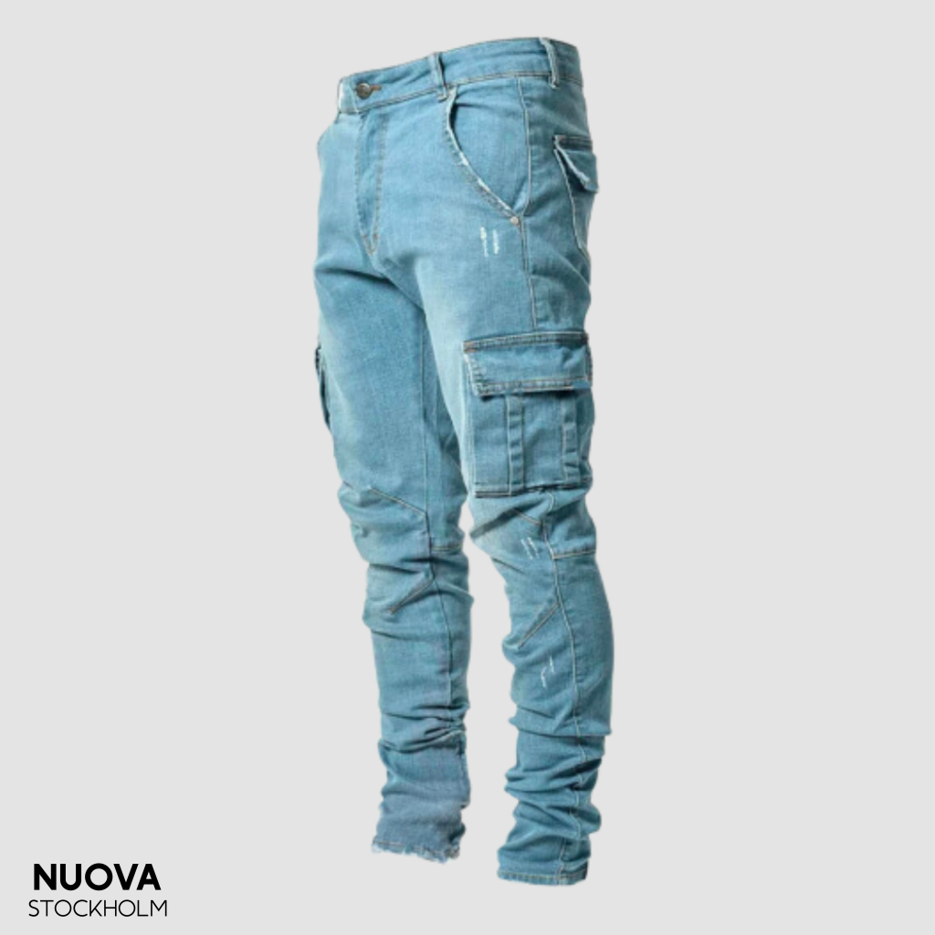 Jason™ - Casual Jeans Med Ultrastretch Himmelsblå / S